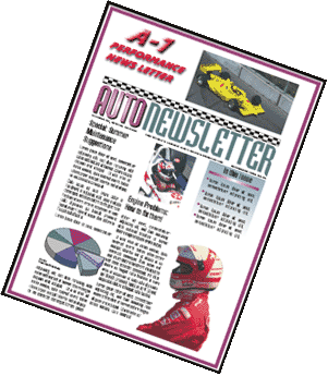 A-1 Auto Parts Performance News Letter
